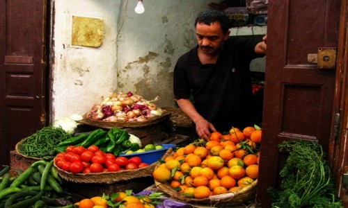 Zdjcie MAROKO / Fez / Fes el-Bali / stragan