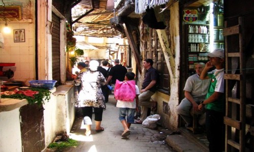 Zdjcie MAROKO / Fez / Fes el-Bali / ulice mediny