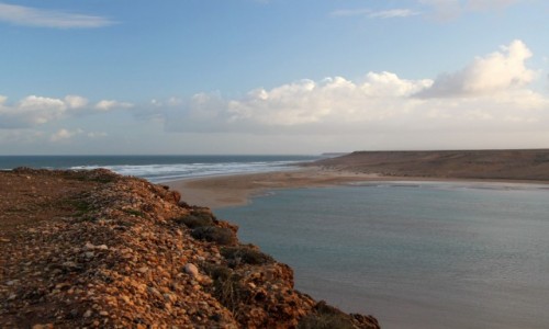 Zdjecie MAROKO / Tan Tan / Oued Draa / W stron oceanu