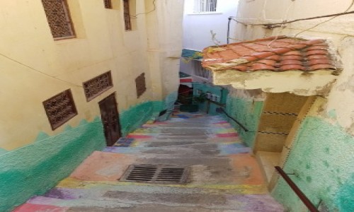 Zdjęcie MAROKO / Północne Maroko / Moulay Idriss / Rozlane farby