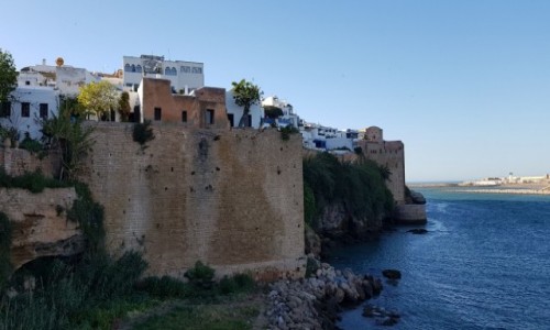 Zdjcie MAROKO / Pnocne Maroko / Miasto Rabat / Kazba al - Udaja / Stara zabudowa Rabatu