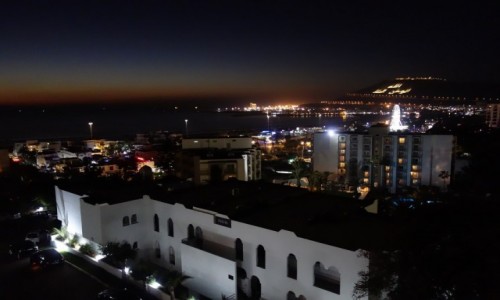 Zdjęcie MAROKO / Południowe Maroko / Agadir / Agdair nocą