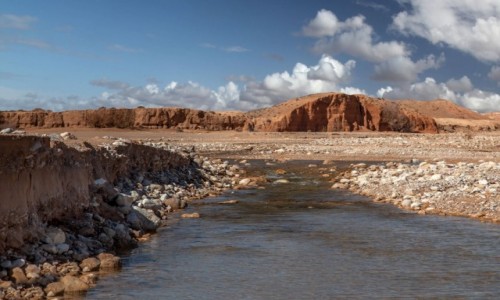 Zdjęcie MAROKO / Fès-Meknès / Sidi Boutayeb / Nad ouedem Azinous