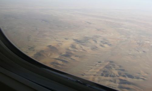 Zdjęcie MAROKO / Strefa powietrzna Maroka / Samolot - miejsce przy oknie / Nad Marokiem lewym okiem