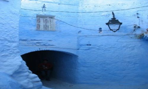Zdjęcie MAROKO / polnocny wschód / Chefchaouen / tylko błekit :)