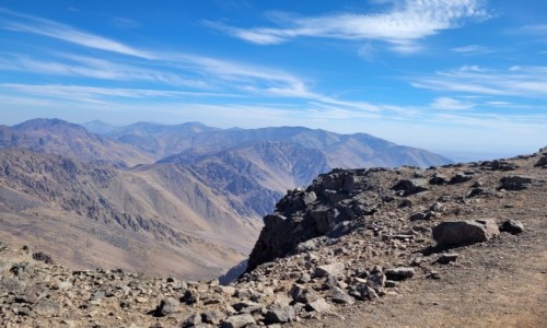 Zdjęcie MAROKO / Atlas Wysoki / Jebel Toubkal / Atlas Wysoki z Jebel Toubkal