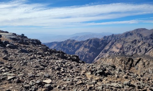 Zdjęcie MAROKO / Atlas Wysoki / Jebel Toubkal / Atlas Wysoki z Jebel Toubkal