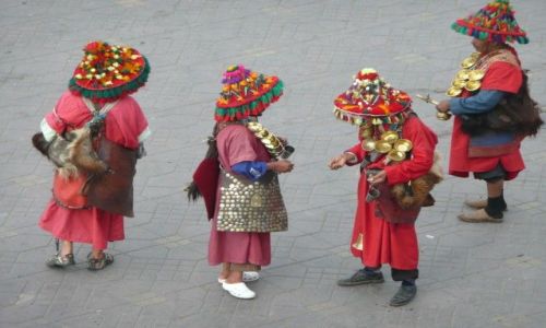 Zdjecie MAROKO / Marrakesz / Jemaa el-Fna / Sprzedawcy wody