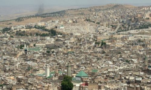 Zdjecie MAROKO / brak / fez / panorama Fezu