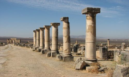 Zdjecie MAROKO / Volubilis / ruiny / Sladami Imperium Romanum