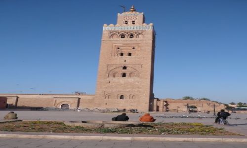 Zdjecie MAROKO / Marakesz / mosquet / Allachu akbar
