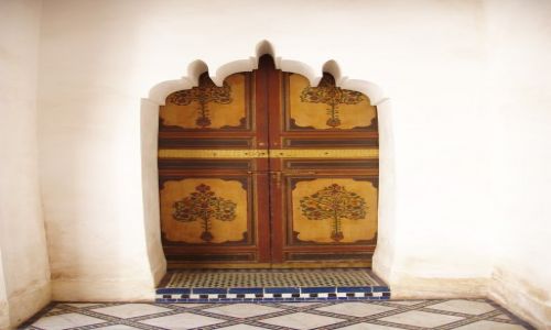 Zdjecie MAROKO / Meknes / gdzieś pośród domów / Po prostu lubie drzwi