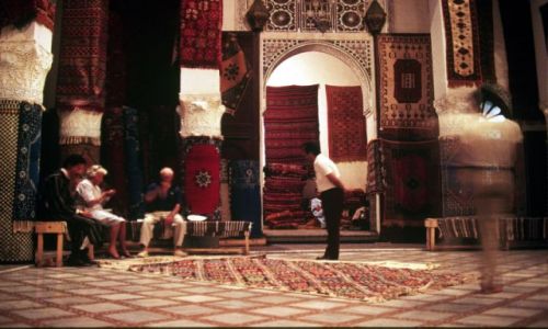 Zdjecie MAROKO / centrum / Fez- medina / dywany