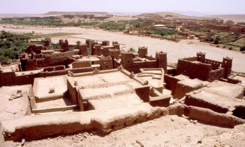MAROKO / brak / Ait Benhaddou / widok z kasby