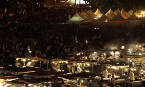 Zdjecie MAROKO / brak / Marrakech / Jamma el-Fna - nocny standard