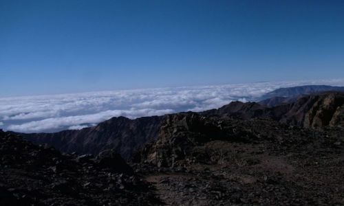 Zdjecie MAROKO / atlas wysoki / na przeleczy przed szczytem / jebel toubkal