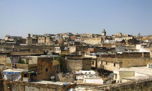 Zdjęcie MAROKO / medina / Fez / Panorama mediny Fes el - Bali