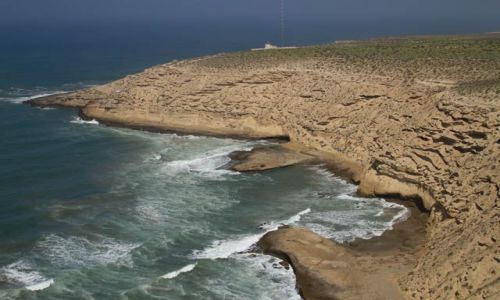 Zdjecie MAROKO / - / Aglou Plage  / Aglou z nieba widziane