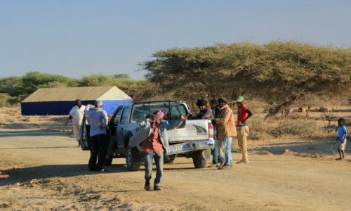 Zdjecie MAURETANIA / Sahel / uczszczana trasa / Tam,gdzie koczy si Mauretania,a zaczyna Senegal