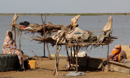 Zdjecie MAURETANIA / Delta rzeki Senegal /  Diawling / Punkt suszenia ryb
