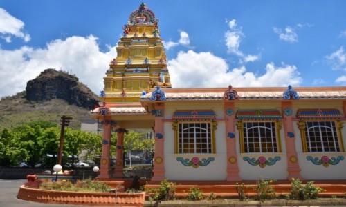 Zdjecie MAURITIUS / zachodnie wybrzee / Port Louis / Kolorowa witynia tamilska