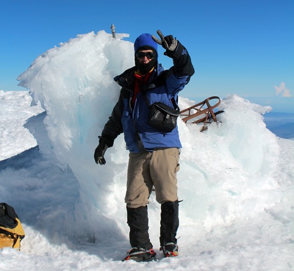 Zdj cia: Pico de Orizabe, Pico de Orizabe, Ed Bochnak na szczycie Orizaba, MEKSYK