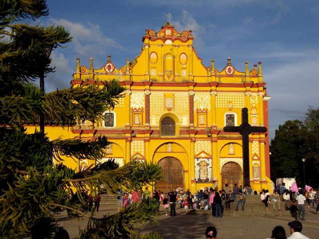 Zdjęcia: San Cristobal, Katedra o zachodzie Słońca, MEKSYK Zdjęcia: San Cristobal, Katedra o zachodzie Słońca, MEKSYK