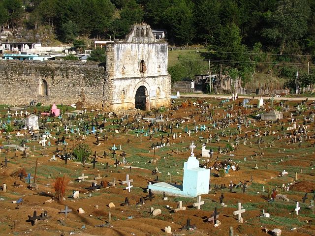 Zdjęcia: San Juan Chamula, Stan Chiapas, Cmentarz, MEKSYK Zdjęcia: San Juan Chamula, Stan Chiapas, Cmentarz, MEKSYK