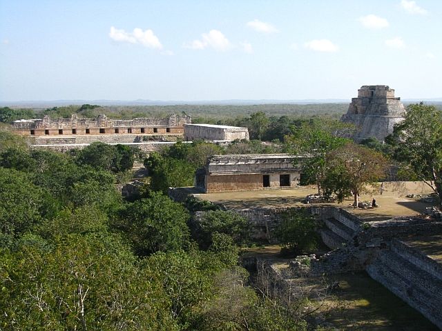 Zdjęcia: Uxmal, ., Uxmal - panorama, MEKSYK Zdjęcia: Uxmal, ., Uxmal - panorama, MEKSYK