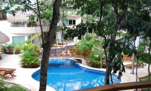 Zdjecie MEKSYK / pwysep Jukatan / Tulum / Widok z hotelu w Tulum