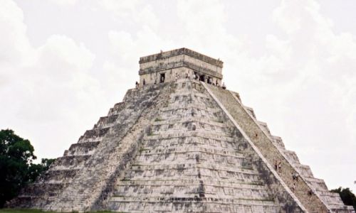 Zdjcie MEKSYK / Yukatan  / Chichen Itza / Piramida Kukulkana