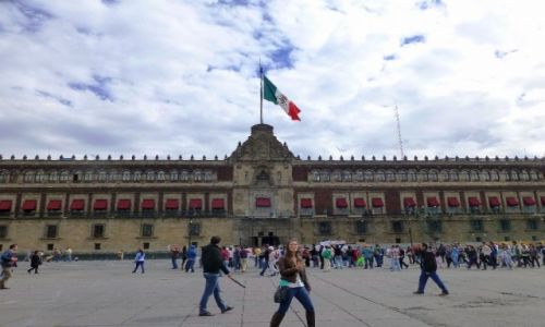 Zdjecie MEKSYK / Mexico City / Zocalo-  / Paac Narodowy  w Mexico City