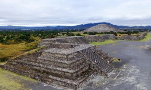 Zdjęcie MEKSYK / Teotichuacan / Teotichuacan / panorama z Piramidy Księżyca