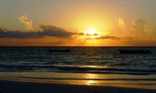 Zdj�cie MEKSYK / Jukatan / Tulum - El Paraiso /  ju� wzesz�o s�o�ce 