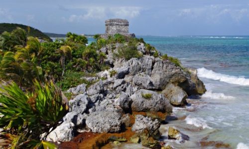 Zdjęcie MEKSYK / Jukatan / Tulum / Twierdza Tulum