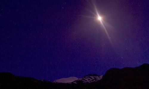 Zdjcie MEKSYK / Pico de Orizabe / Pico de Orizabe / noc nad Orizaba