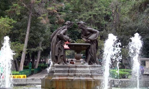 Zdjęcie MEKSYK / brak / Miasto Meksyk, dzielnica Coyocan / Fontanna w parku Alameda Central