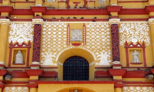 Zdjęcie MEKSYK / Chiapas / San Cristobal  de las Casas / Fasada Katedry