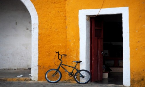Zdjęcie MEKSYK / Jukatan / Izamal / Rower