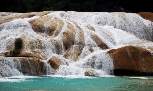 Zdjcie MEKSYK / Chiapas / Agua Azul / Wodospady Agua Azul