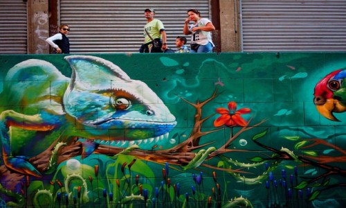 Zdjcie MEKSYK / miasto Meksyk / miasto Meksyk / Graffiti