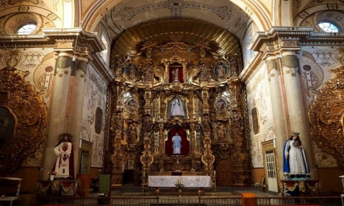 Zdjęcie MEKSYK / Oaxaca / San Felipe Neri Temple w Oaxaca / Ołtarz