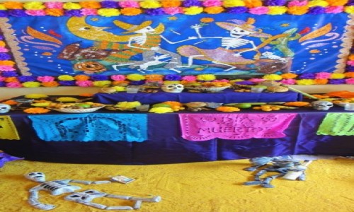 Zdjecie MEKSYK / Oaxaca / Oaxaca / Otarz w Oaxaca Meksyk, obchody wita Zmarych