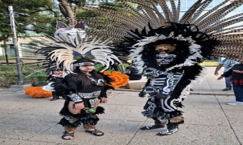 Zdjecie MEKSYK / Mexico City / . / Para w pochodzie La Catrina