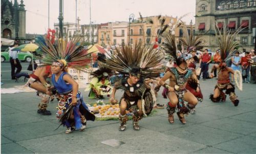 Zdjecie MEKSYK / Mexico City / Centro Historico, Plac Konstytucji / Tancerze