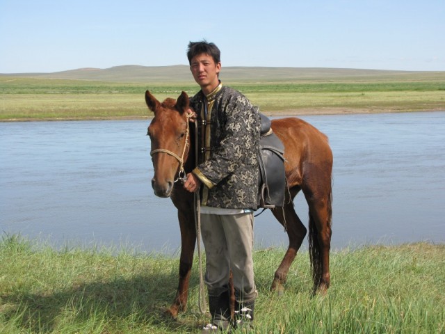 Zdj cia: Kerulen, Ajmak Chentejski, Jedziec, MONGOLIA