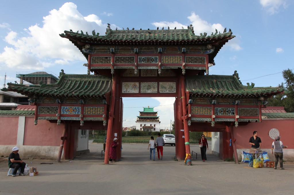 Zdjęcia: Klasztor Gandan, Ułan Bator, Brama, MONGOLIA Zdjęcia: Klasztor Gandan, Ułan Bator, Brama, MONGOLIA