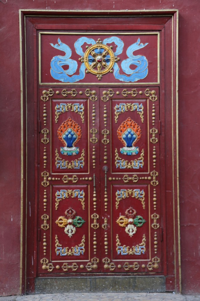 Zdjęcia: Gandan, Ułan Bator, Drzwi, MONGOLIA Zdjęcia: Gandan, Ułan Bator, Drzwi, MONGOLIA