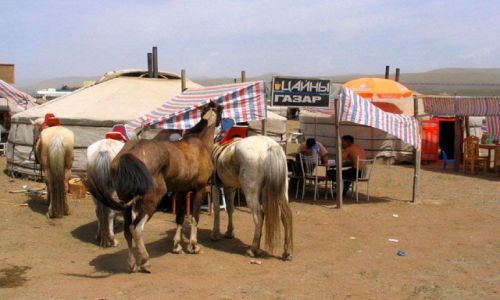 Zdjecie MONGOLIA / Ulan Bator / stepy - 30km od stolicy / Restauracja