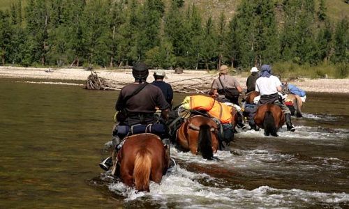 Zdjecie MONGOLIA / brak / polnocna Mongolia / mongolskie przeprawy